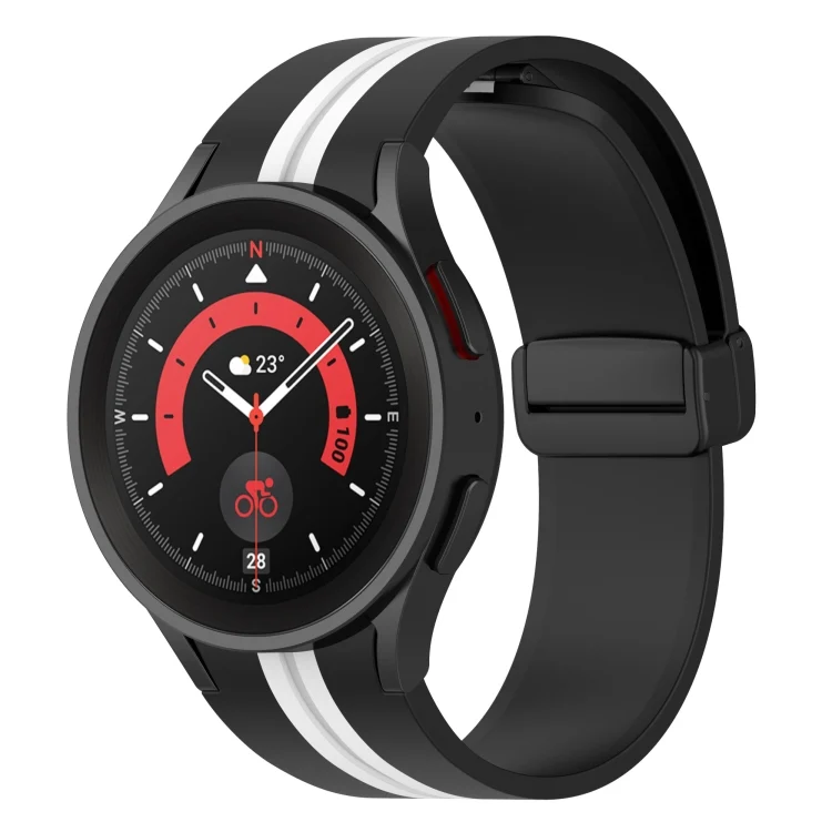 EDA003736201A.webp Two-color Stripe Silicone Watch Band - Image 1