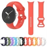 For Google Pixel Watch Single Color Silicone Watch Band - Image 2