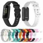 For Fitbit Inspire3 Solid Color Silicone Watch Band - Image 2
