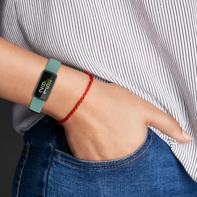 EDA003765501_B4.webp For Fitbit Inspire3 Solid Color Silicone Watch Band - Image 5