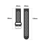 20mm Clasp Solid Color Sport Wrist Strap Watchband - Image 6