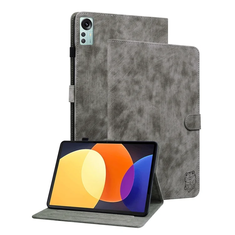 Tiger Pattern Flip Leather Tablet Case, For Xiaomi Pad 5 Pro 12.4, For Xiaomi Redmi Pad 5G