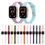 Thin Silicone Replacement Wrist Strap Watchband, For Apple Watch 5/4 44mm & 3/2/1 42mm - Image 2
