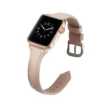 Thin Leather Replacement Wrist Strap Watchband, For Apple Watch 5/4 44mm & 3/2/1 42mm, For Apple Watch 5/4 40mm & 3/2/1 38mm - Image 5