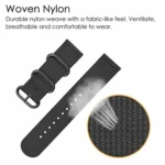 For Samsung Galaxy Watch4 / Watch4 Classic / Watch5 / Watch5 Pro Nylon Three-ring Watch Band - Image 5
