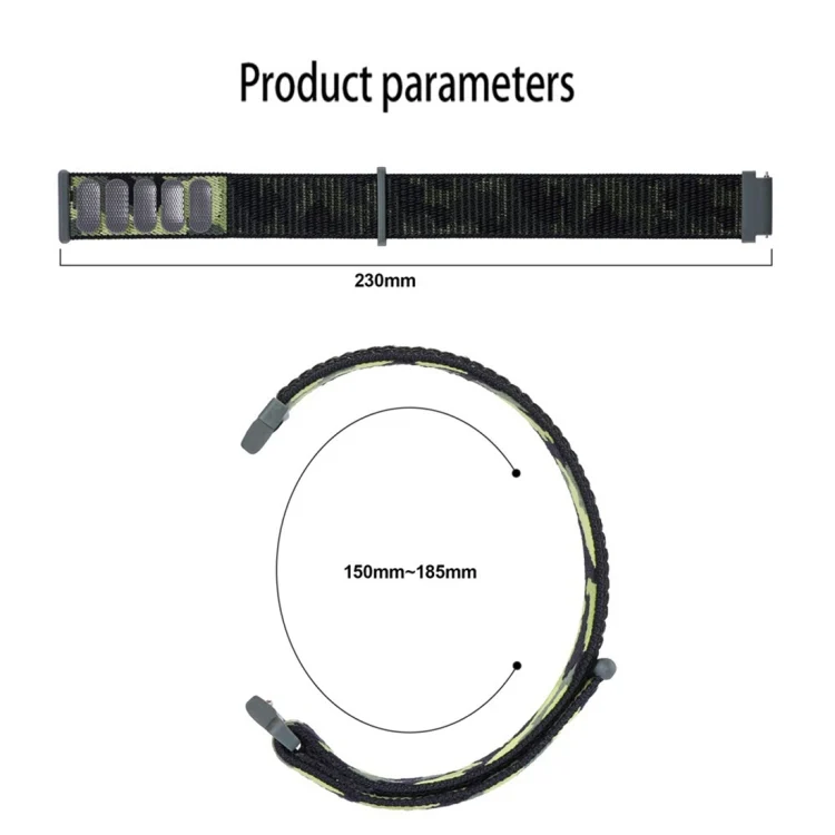 EDA003800201_B2.webp Camo Nylon Loop Watch Band - Image 3