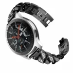 Row Diamonds Denim Chain Watch Band