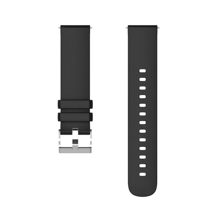 EDA003801401A_2.webp 20mm Pockmarked Silver Buckle Silicone Watch Band - Image 5