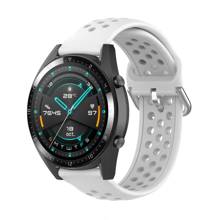 EDA00380401A_1.webp For Huawei Watch GT 46mm / 42mm / GT2 46mm 22mm Clasp Solid Color Sport Wrist Strap Watchband - Image 3