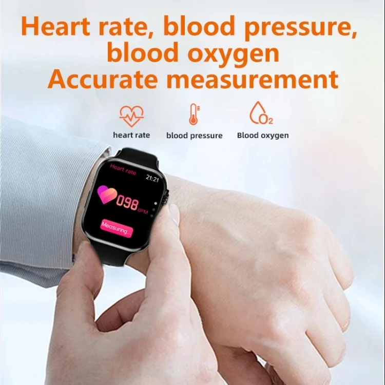 EDA003807201_B3.webp WS8 Pro 2.0 inch IPS Full Touch Screen Smart Watch, IP67 Waterproof Support Heart Rate & Blood Oxygen Monitoring / Sports Modes - Image 4