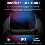 QX7 1.85 inch TFT Screen Smart Watch, Support Bluetooth Call / Hearth Monitoring / 100+ Sports Modes - Image 2