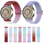 For Samsung Galaxy Watch 5 / Watch 5 Pro / Watch 4 Weave Gradient Color Watch Band - Image 2