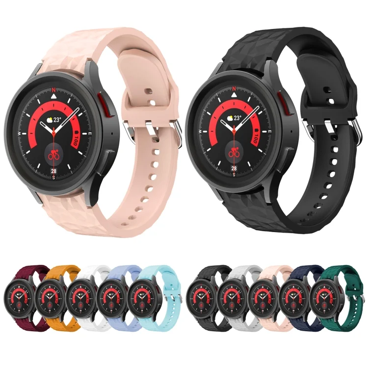 EDA003818801_B2.webp Rhombus Texture Silicone Watch Band - Image 3
