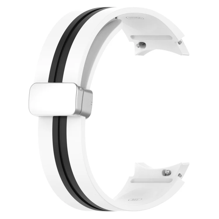 EDA003819201A_2.webp Two-color Silver Buckle Silicone Watch Band - Image 5