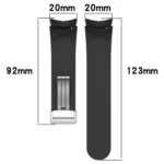 Two-color Silver Buckle Silicone Watch Band - Image 2
