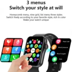 D07 1.7 inch Square Screen Smart Watch with Payment NFC Encoder - Image 2