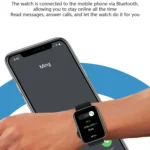 D07 1.7 inch Square Screen Smart Watch with Payment NFC Encoder - Image 4