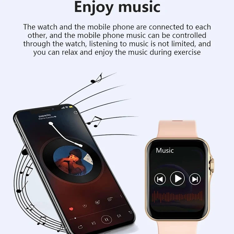 EDA003832101_B4.webp D07 1.7 inch Square Screen Smart Watch with Payment NFC Encoder - Image 5