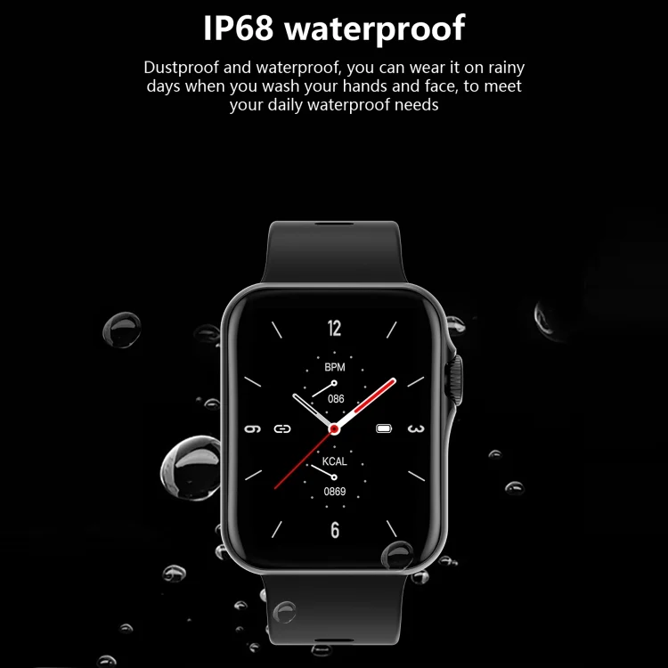 EDA003832101_B5.webp D07 1.7 inch Square Screen Smart Watch with Payment NFC Encoder - Image 6