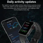 D07 1.7 inch Square Screen Smart Watch with Payment NFC Encoder - Image 7