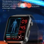 F100 1.7 inch HD Square Screen TPU Strap Smart Watch Supports Body Temperature Monitoring/Blood Oxygen Monitoring - Image 6