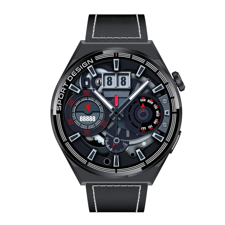 EDA003839601A_1.webp MD3MAX 1.39 inch Round Screen Leather Strap Smart Watch Supports Heart Rate Monitoring/Blood Oxygen Monitoring - Image 10