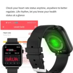 T49 1.9 inch HD Square Screen Smart Watch Supports Heart Rate Monitoring/Bluetooth Calling - Image 5