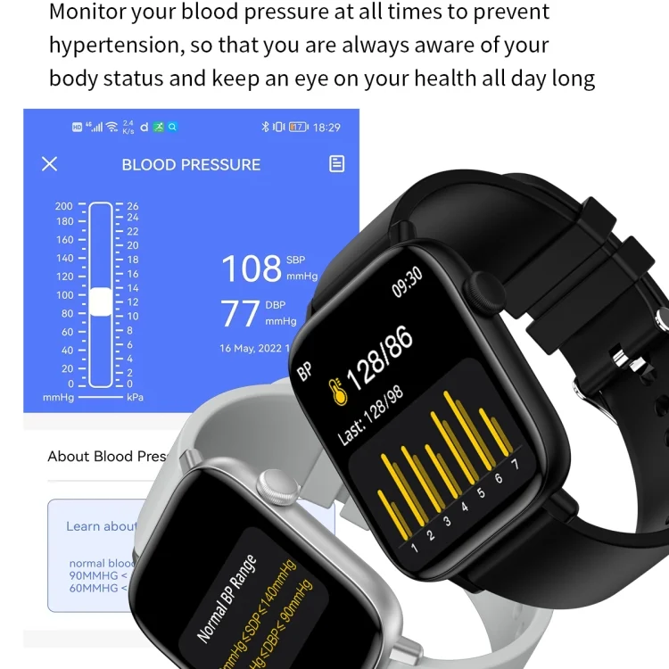 EDA003841101_B5.webp T49 1.9 inch HD Square Screen Smart Watch Supports Heart Rate Monitoring/Bluetooth Calling - Image 6