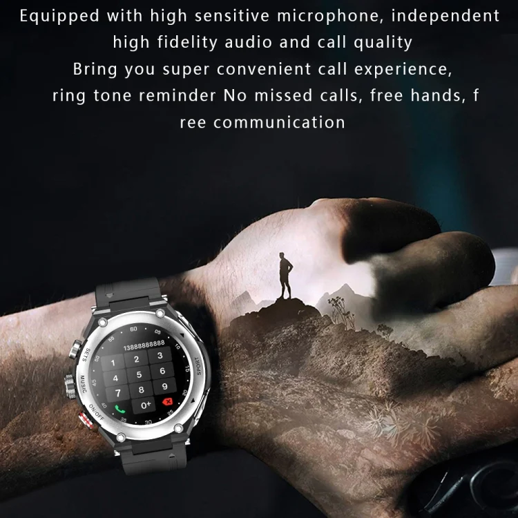 EDA003841301_B6.webp T92 1.28 inch IPS Touch Screen 2 in 1 Bluetooth Headset Smart Watch, Support Heart Rate Monitoring/Bluetooth Music - Image 7