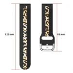 Vertical Grain Printing Silicone Watch Band - Image 2