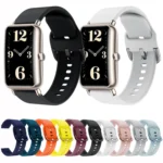 Color Buckle Silicone Watch Band - Image 2