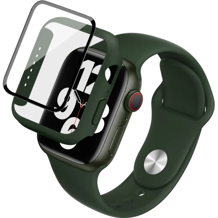imak Silicone Watch Band PC Frame with Tempered Glass Film