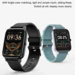 Ochstin 5H80 1.69 inch Square Screen Silicone Strap Heart Rate Blood Oxygen Monitoring Bluetooth Smart Watch - Image 2