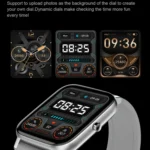Ochstin 5H80 1.69 inch Square Screen Silicone Strap Heart Rate Blood Oxygen Monitoring Bluetooth Smart Watch - Image 7