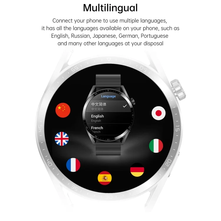 EDA003864301_B3.webp Ochstin 5HK3 Plus 1.36 inch Round Screen Bluetooth Smart Watch - Image 4