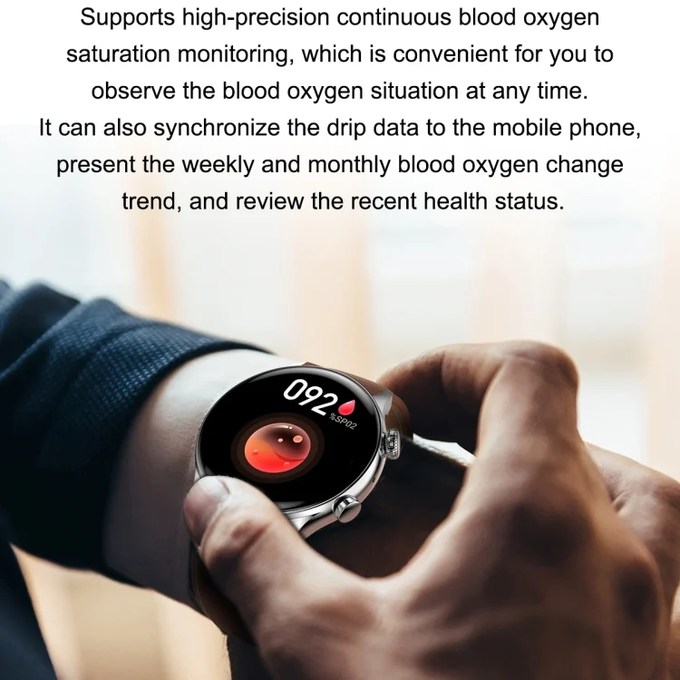 EDA003864601_B2.webp Ochstin 5HK8 Pro 1.36 inch Round Screen Blood Oxygen Blood Pressure Monitoring Bluetooth Smart Watch - Image 3