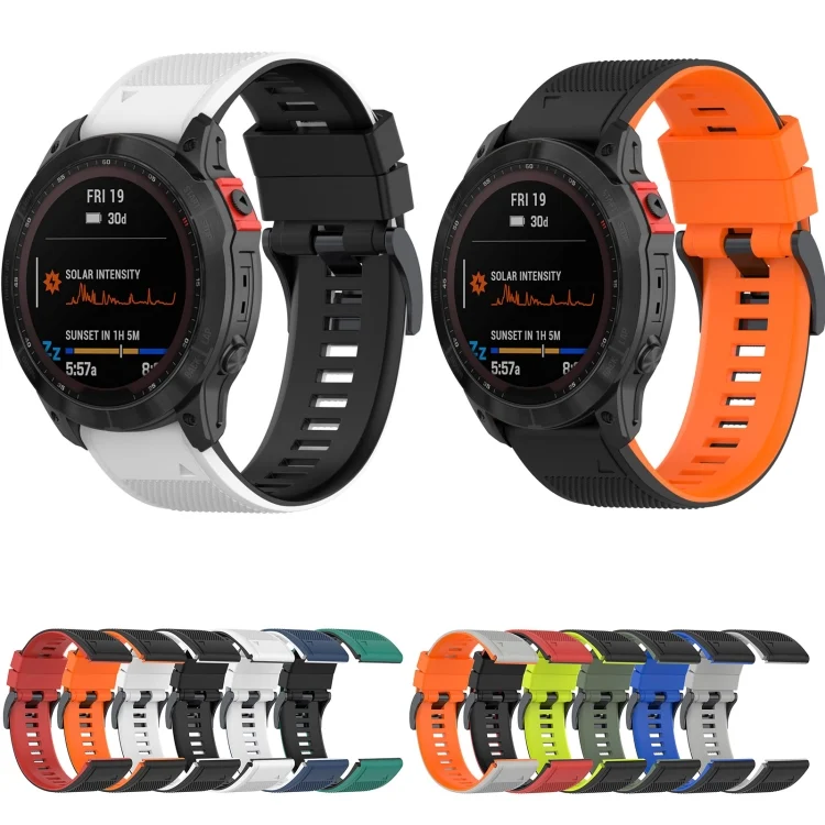 EDA003865302_B1.webp Two-color Silicone Watch Band - Image 2