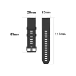 For Garmin Fenix 6S 20mm Quick Release Official Texture Wrist Strap Watchband - Image 9