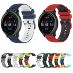 Small Plaid Texture Two-color Silicone Watch Band - Image 3