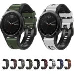 Quick Release Silicone Leather Watch Band - Image 2