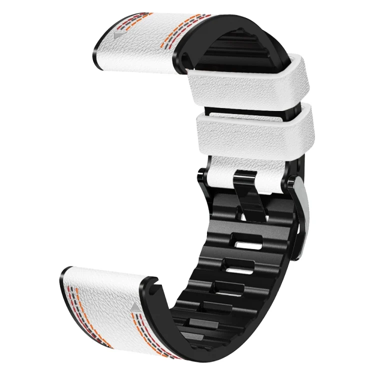 EDA003867601A_3.webp Tricolor Stitching Silicone Leather Watch Band - Image 5