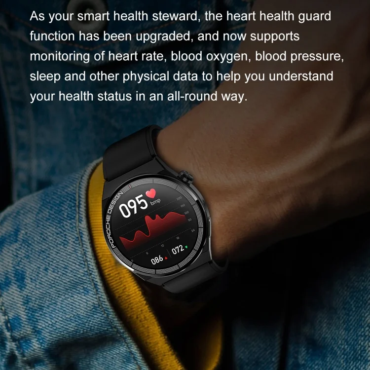 EDA003877801_B9.webp Ochstin 5HK46P 1.36 inch Round Screen Silicone Strap Smart Watch with Bluetooth Call Function - Image 10