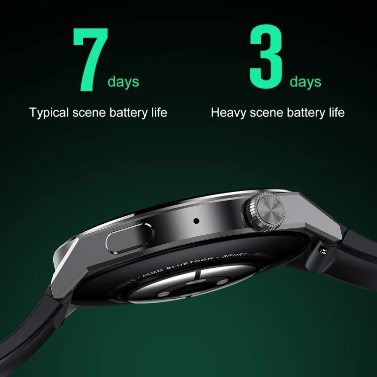 EDA003878001_B2.webp Ochstin 5HK46P 1.36 inch Round Screen Leather Strap Smart Watch with Bluetooth Call Function - Image 3