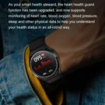 Ochstin 5HK46P 1.36 inch Round Screen Leather Strap Smart Watch with Bluetooth Call Function - Image 7