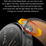 Ochstin 5HK46P 1.36 inch Round Screen Steel Strap Smart Watch with Bluetooth Call Function - Image 5