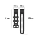 For Garmin Fenix 6 22mm Quick Release Official Texture Wrist Strap Watchband - Image 9