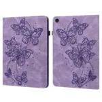 Embossed Butterfly Pattern Leather Tablet Case, For Lenovo Tab M10 3rd Gen
