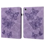 Embossed Butterfly Pattern Leather Tablet Case, For OPPO Pad Air 2022, For Realme Pad X, For Xiaomi Redmi Pad 10.61, For Nokia T20 10.4 2021