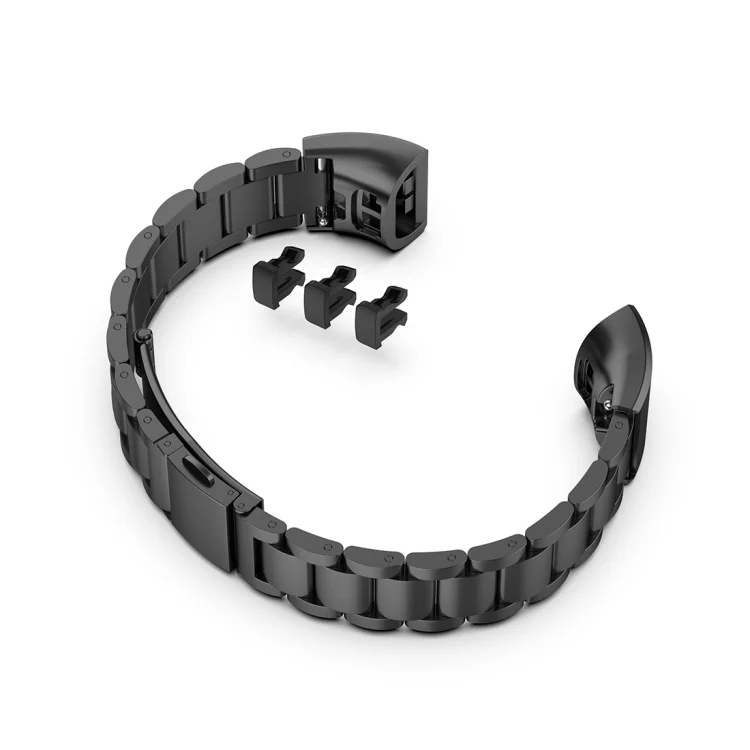 EDA00389401A_5.webp For Huawei Band 4 Pro (TER-B29S) / Band 3 Pro (TER-B29) / Band 3 (TER-B09) Three Beads Steel Wrist Strap Watchband - Image 7