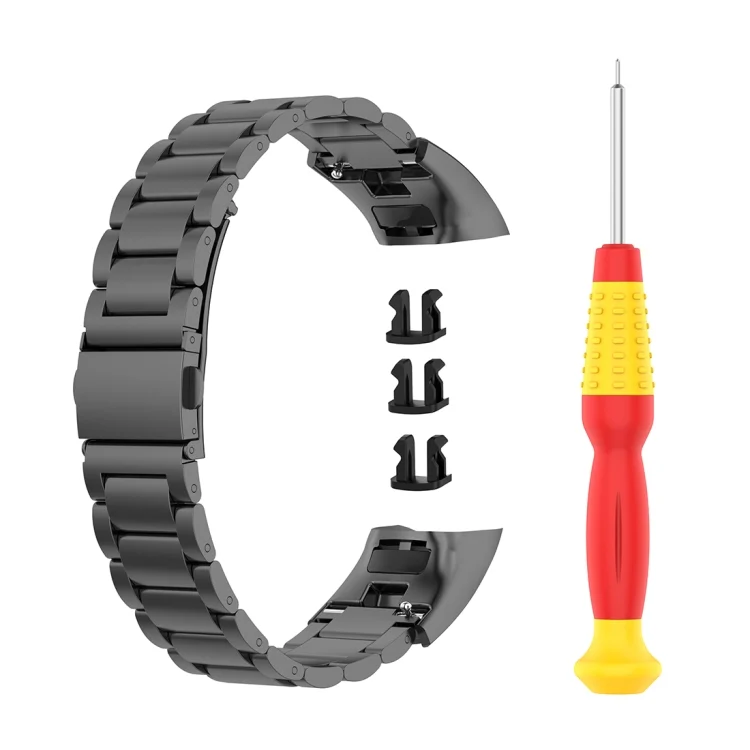 EDA00390101A_6.webp For Huawei Honor Band 4 (CRS-B19) / Honor Band 5 (CRS-B19S) Three Beads Steel Wrist Strap Watchband - Image 8